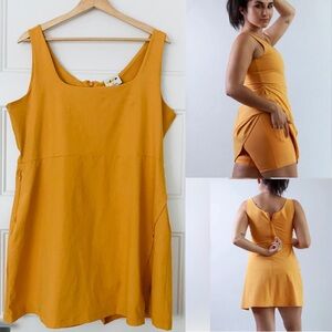 Alder Apparel Get Dirty Dress in Honey/Yellow, Women’s Size XL